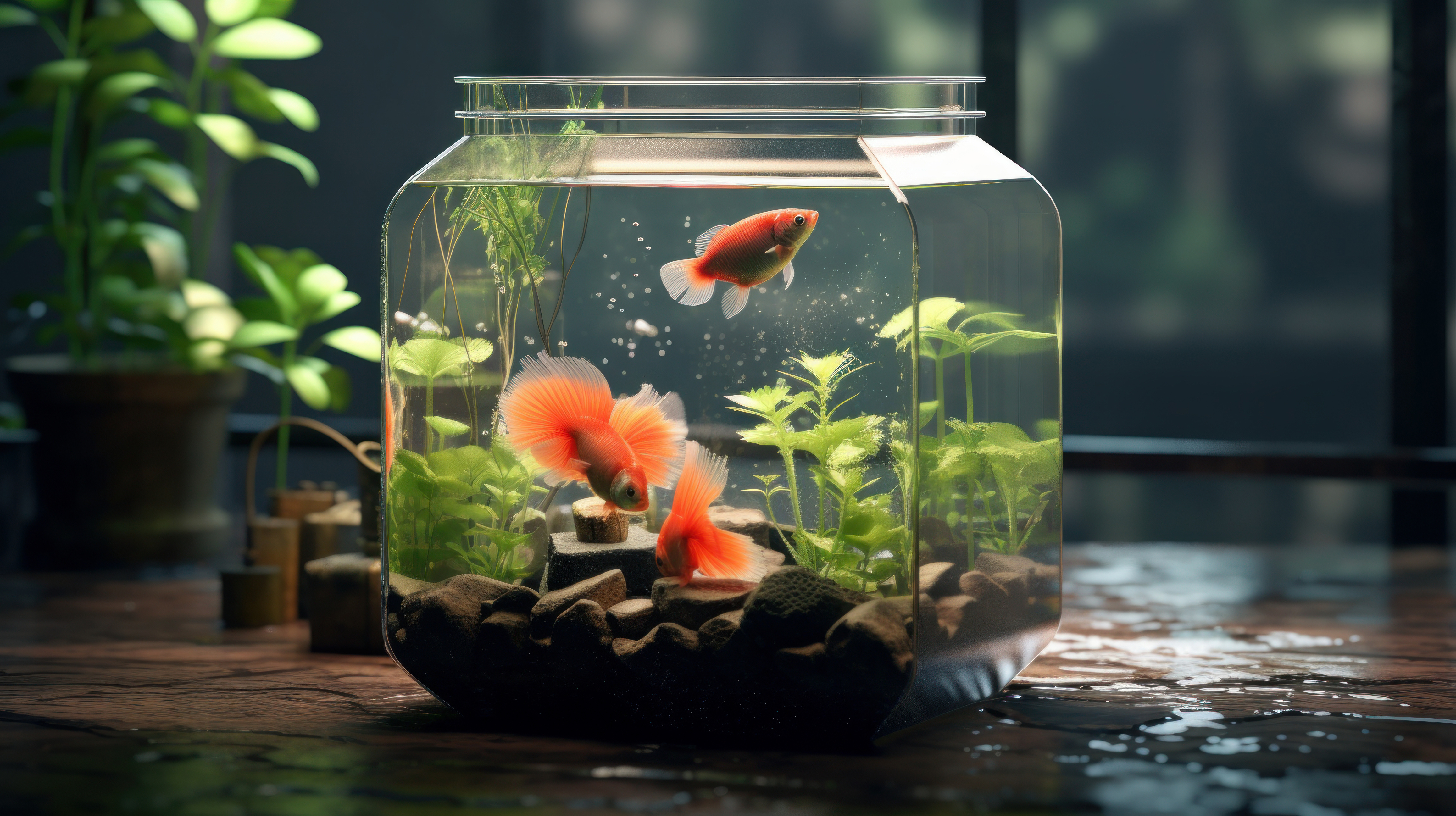 The fish tank decoration industry