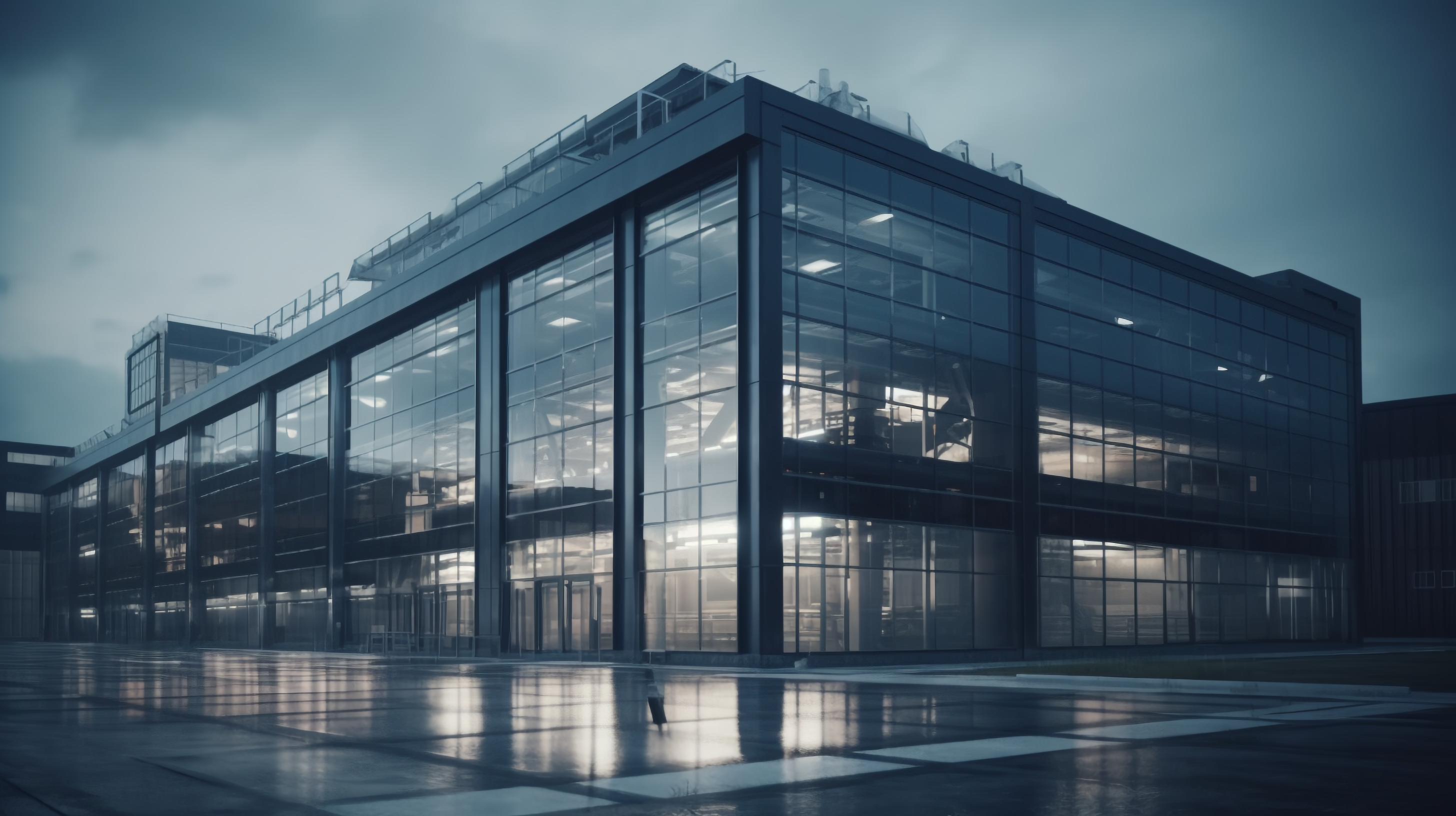 Glass building industry